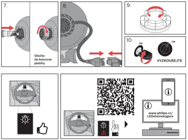 PHILIPS H4-LED Ultinon Pro Headlight Bulbs - How to use