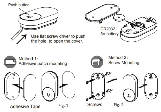 Advent G 311 US Wireless Doorbell - Transmitter