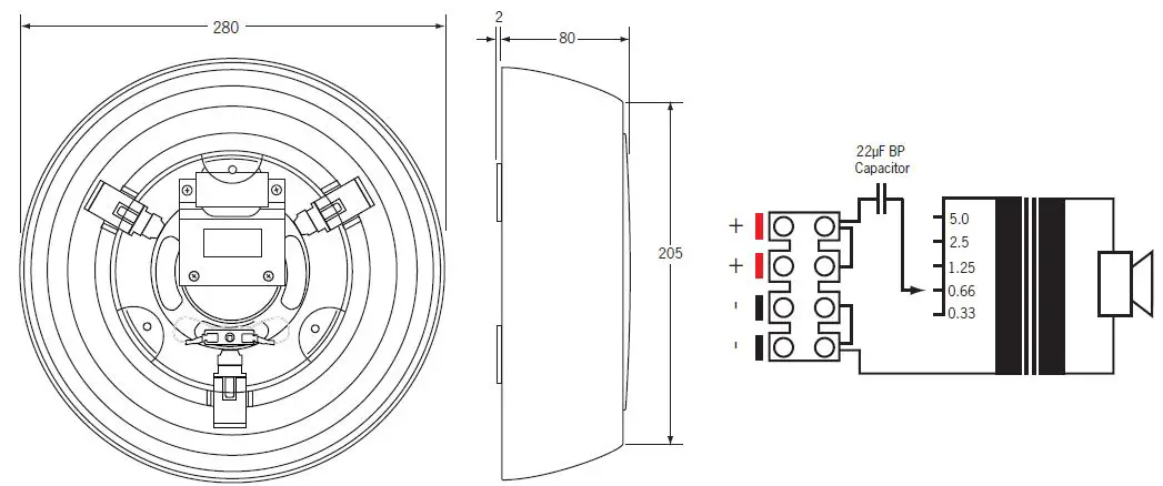 REDBACK-CF0705-One-Shot-Surface-Mount-EWIS-Fire-Ceiling-Speakers-01