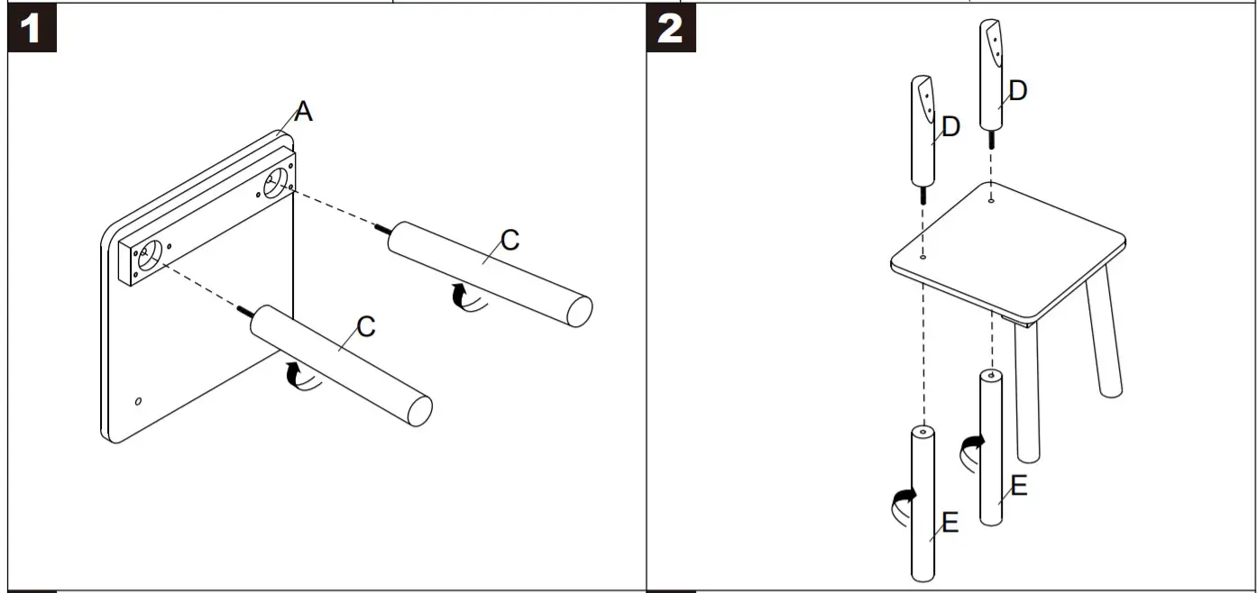 kmart 42974093 Kids white Wooden Chair -1