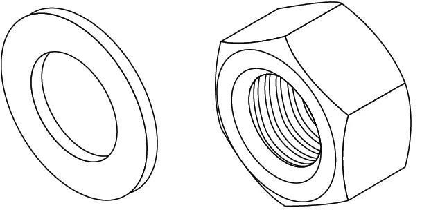 Poynting OMNI-121 M6 Nuts & Washer