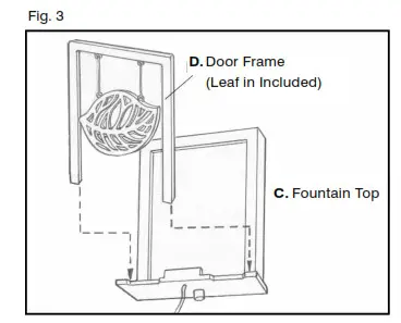 Homedics WFL-REON EnviraScape Reflection - ASSEMBLY INSTRUCTIONS fig 3