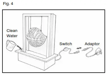 Homedics WFL-REON EnviraScape Reflection - ASSEMBLY INSTRUCTIONS fig 4