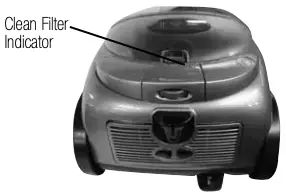 Clean filter indicator