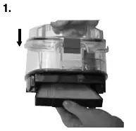 Replacing the dirt cup HEPA