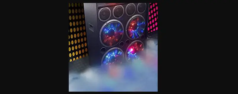 Qfx Sbx-412401bts Bluetooth Cabinet Portable Speaker With Disco Lights User Manual