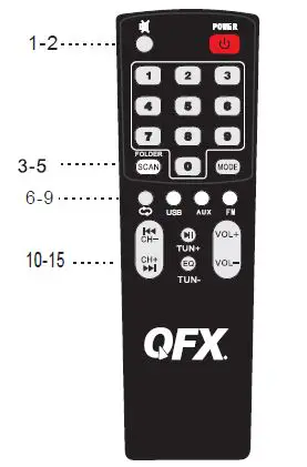 QFX SBX-412401BTS Bluetooth Cabinet Portable Speaker with Disco Lights fig6