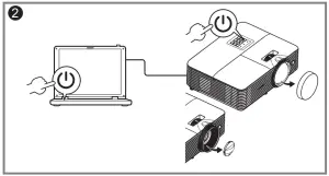 Powering On the Projector