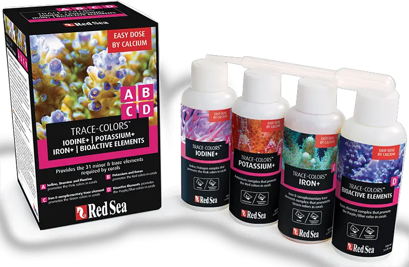 Red Sea Trace-Colors Test Kits - Reef Care Program Recipes