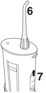 Panasonic EW-DJ40 Rechargeable Oral Irrigator - supply cap 1