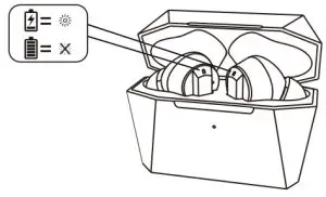 Yutian Digital 1104M True Wireless Earbuds - Charge the earbuds