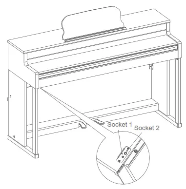 The ONE GC861601 Light Keyboard Piano - Earphones