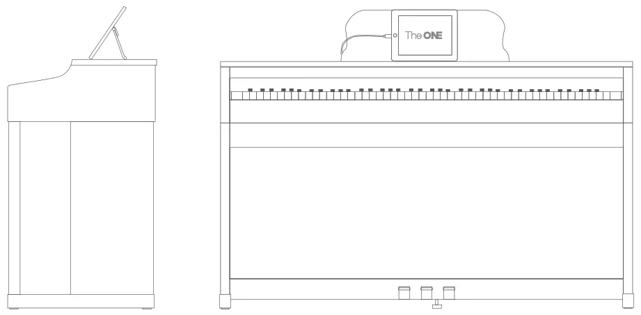 The ONE GC861601 Light Keyboard Piano - Piano