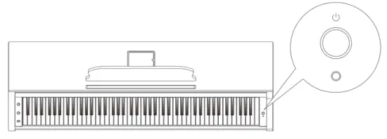 The ONE GC861601 Light Keyboard Piano - lights