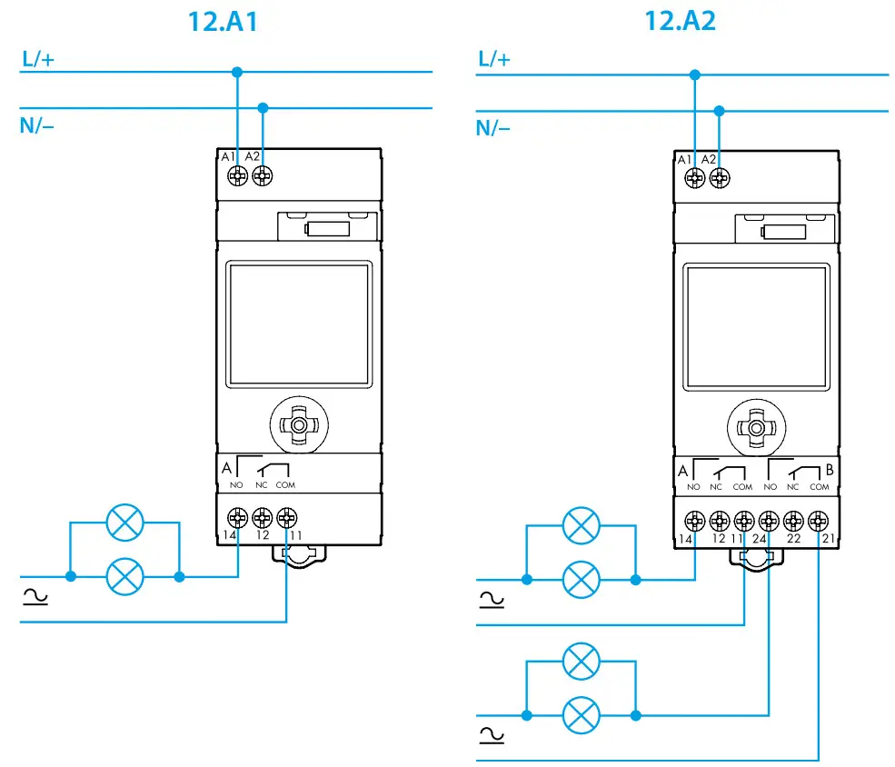 finder 12 A1 A2 Digital Astro Time Switch - fig4