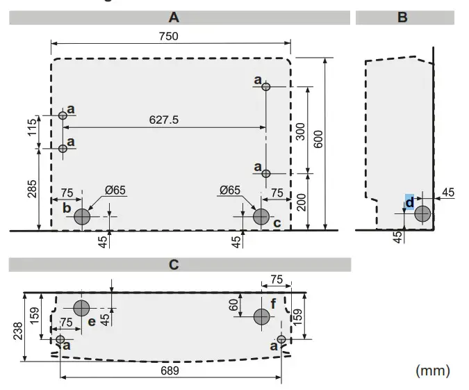 DAIKIN CVXM-A.FVXM-A Split System Air Conditioners- Floor-standing installation