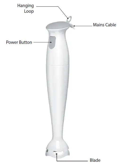 essentials C17HBW19 Hand Blender fig1