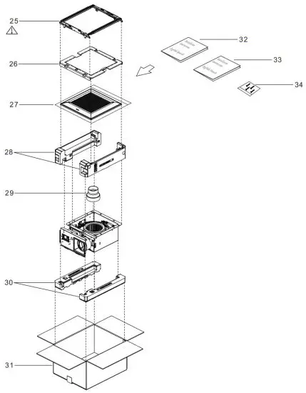 Panasonic FV-0511VFC1 Ventilating Fan - Packing
