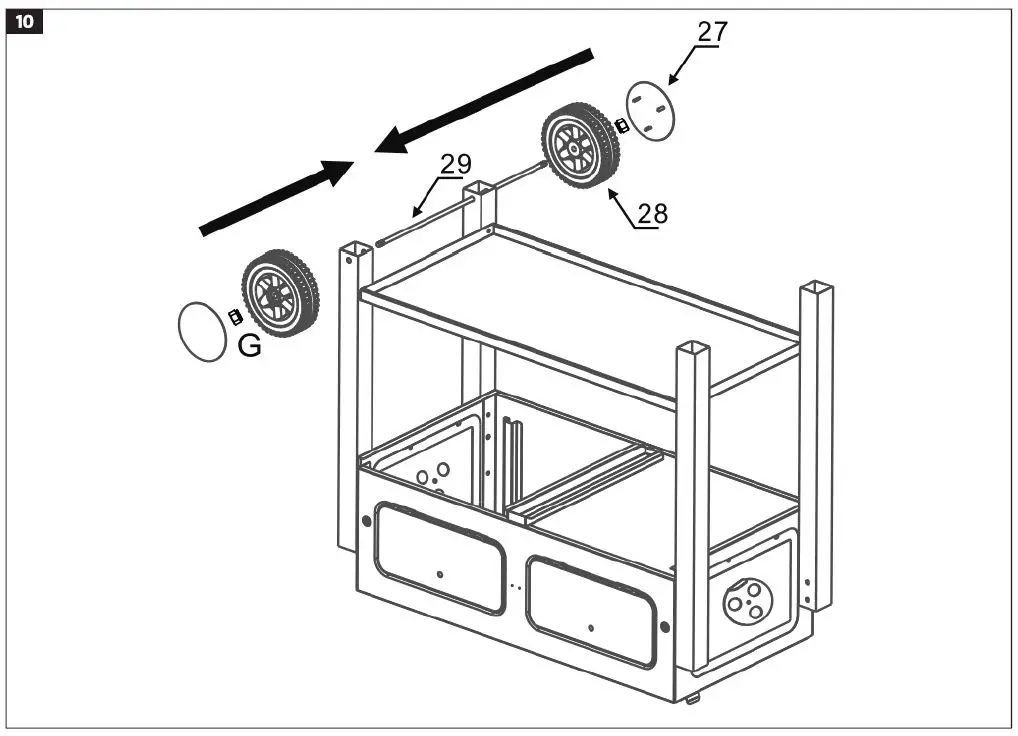 Burns Barkles 010387 Double Charcoal Grill-10