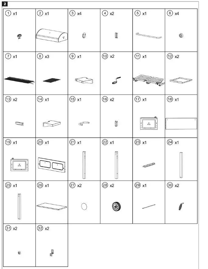 Burns Barkles 010387 Double Charcoal Grill-2