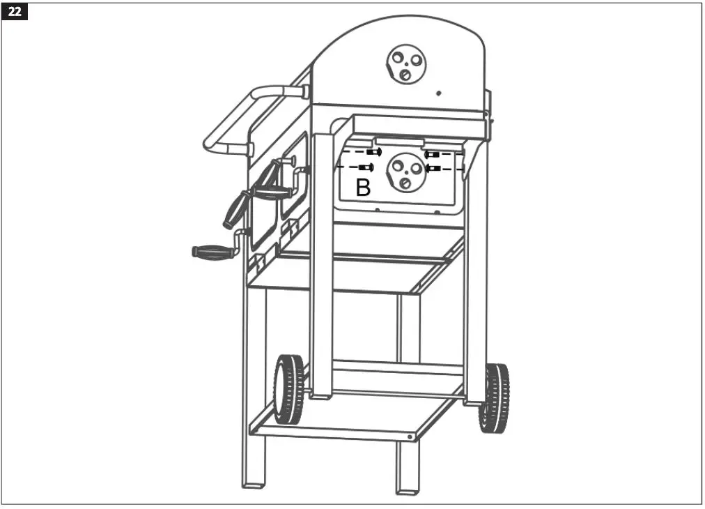 Burns Barkles 010387 Double Charcoal Grill-22