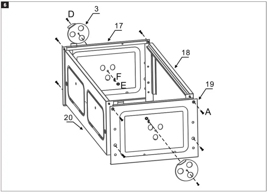 Burns Barkles 010387 Double Charcoal Grill-6