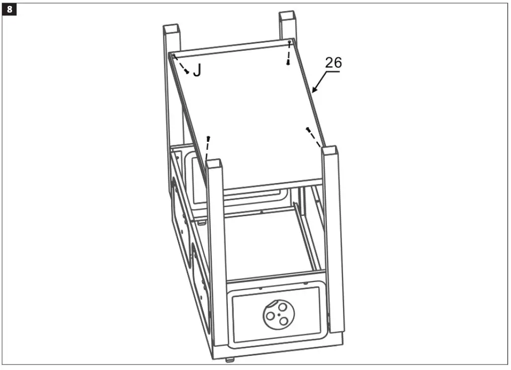 Burns Barkles 010387 Double Charcoal Grill-8