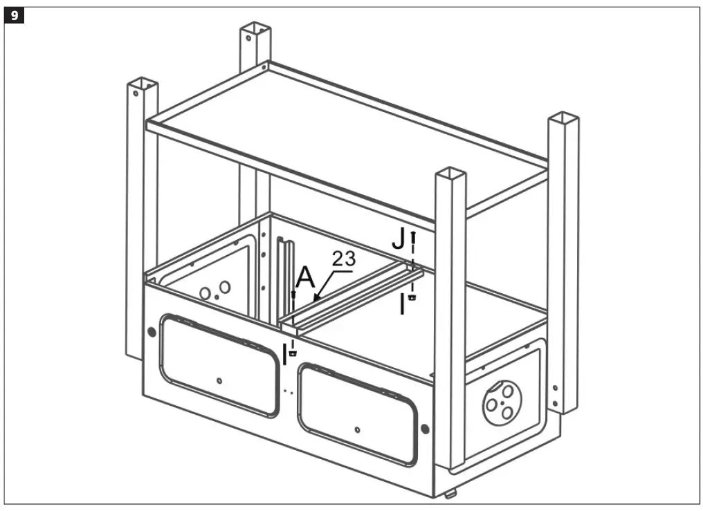 Burns Barkles 010387 Double Charcoal Grill-9
