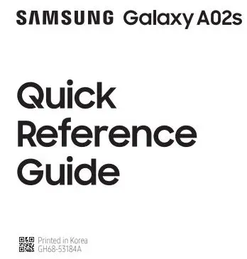 SAMSUNG A02s Smartphone User Guide