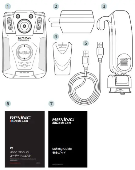 REXING P1 Body Worn Camera - box