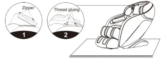 iReSt SL A303 10 Massage Chair - dismounting
