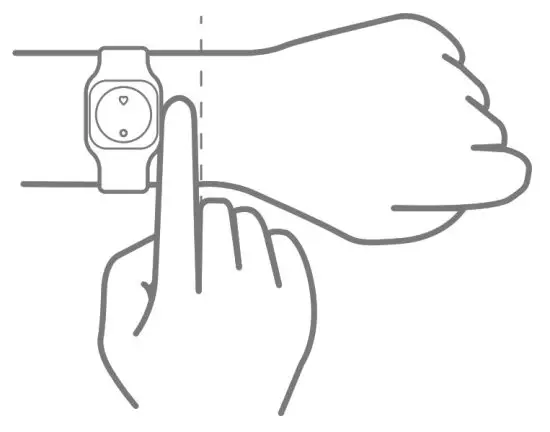 OVICX T1 Heart Rate Bracelet - position