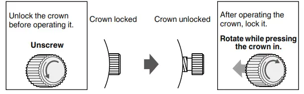 Grand Seiko Watch Spring Drive Crown locked