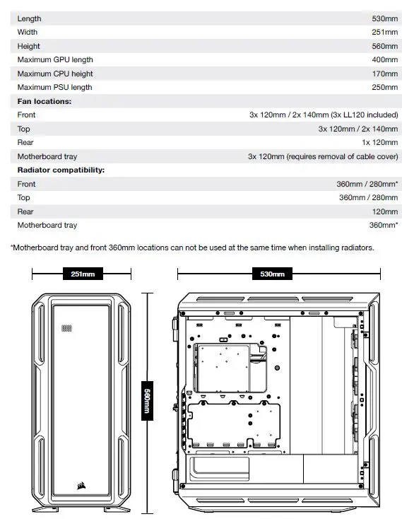 CORSAIR iCUE 5000T RGB Mid-Tower Smart Case 1