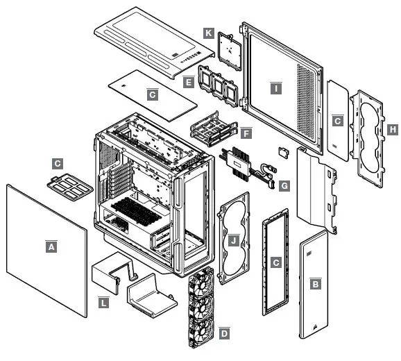 CORSAIR iCUE 5000T RGB Mid-Tower Smart Case 3