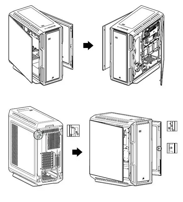 CORSAIR iCUE 5000T RGB Mid-Tower Smart Case 4