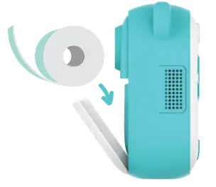 Place a roll of thermal sticker