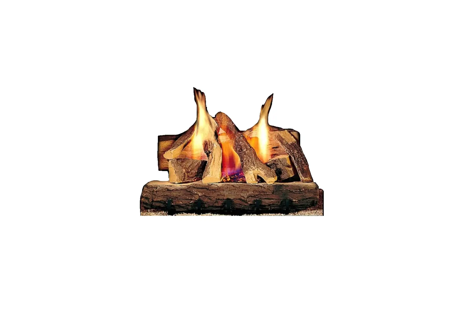 Hearth Home St-cfl-24ng-b 24-inch See-thru Gas Log Set Owner's Manual