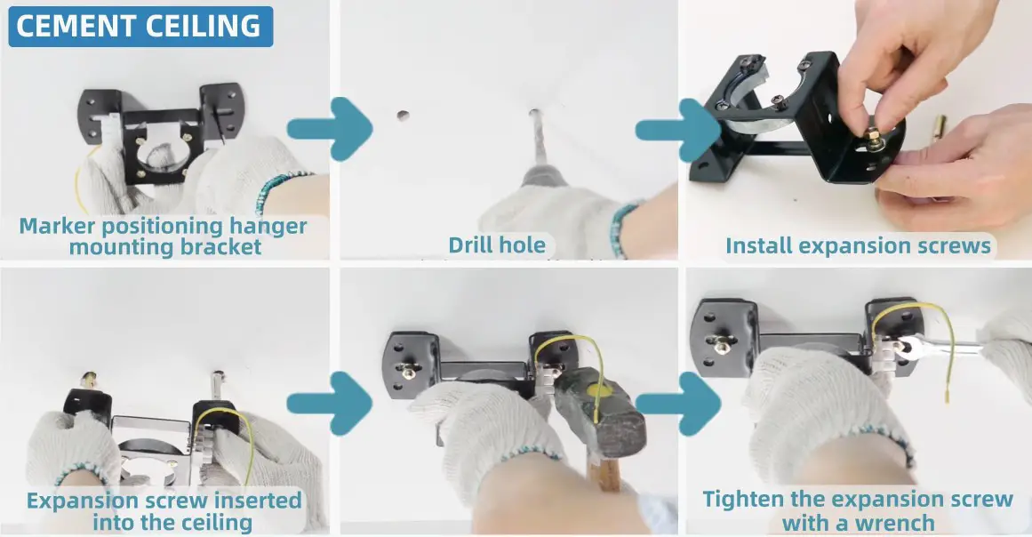 BAYSQUIRREL BS LY 9078 Ceiling Fan with Light - mounting bracket