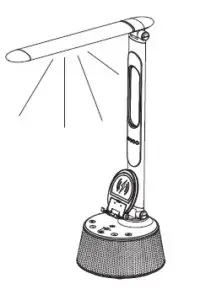 T2W Wireless Charging Smart LED Lamp + Bluetooth Wireless Speaker