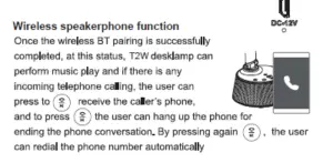 T2W Wireless Charging Smart LED Lamp + Bluetooth Wireless Speaker