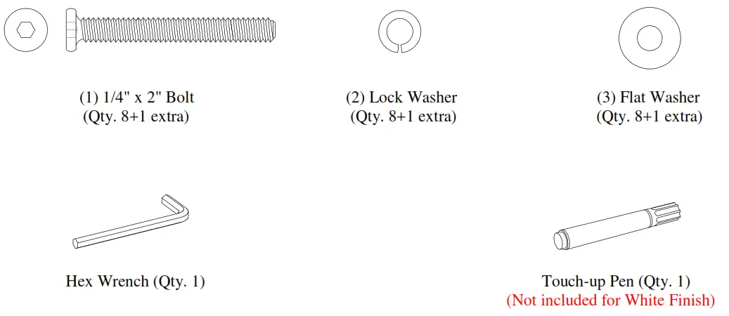 MAINSTAYS Parsons Desk - Hardware 2