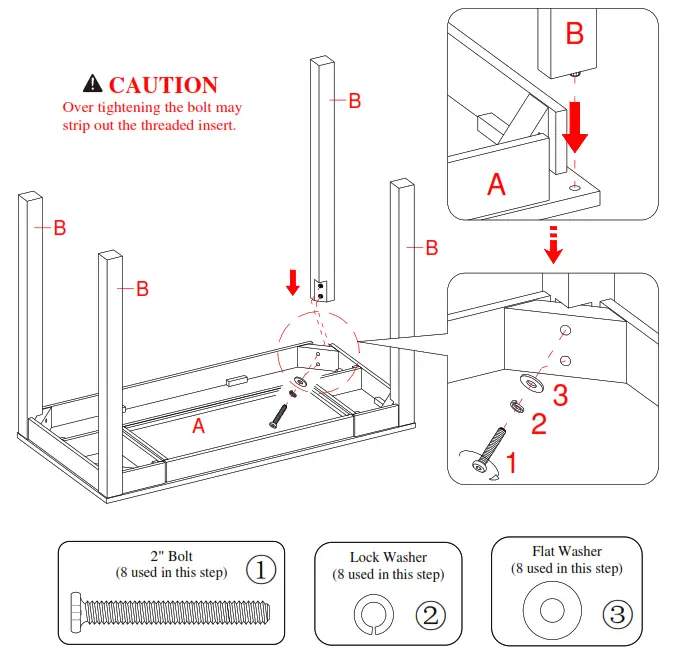 MAINSTAYS Parsons Desk - Instructions