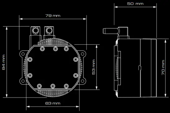 GAMDIAS Chione E2-120 LITE 2 CPU Liquid Cooler - Fig2