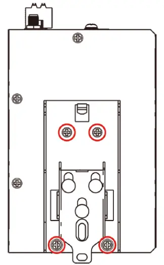 moxa AIG 501 T AZU LX Series Advanced IIoT gateway with Intel Atom® quad core - screws