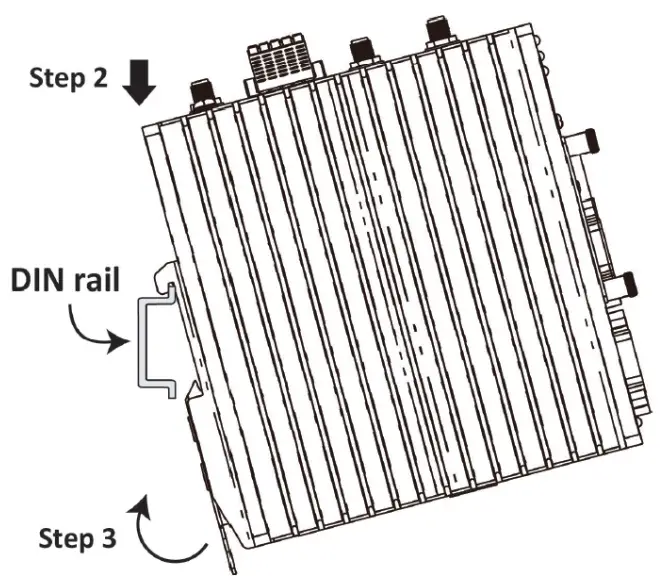 moxa AIG 501 T AZU LX Series Advanced IIoT gateway with Intel Atom® quad core - upper