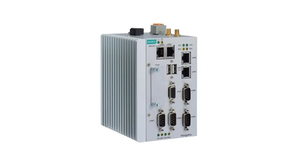 Moxa Aig-501-t-azu-lx Series Advanced Iiot Gateway With Intel Atom® Quad-core Installation Guide Moxa Aig-501-t-azu-lx Series Advanced Iiot Gateway With Intel Atom® Quad-core Installation Guide