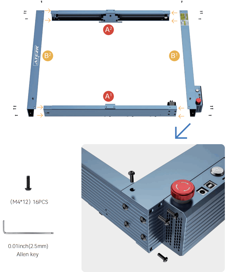 ATEZR P20 Plus 20W Laser Engraving Machine - FIG 3