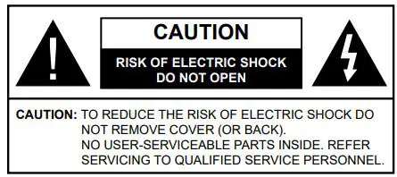 JVC LT-58VA3035 58 Inch UHD Smart TV User Guide - Safety Information
