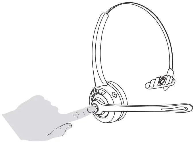 Sandberg 126 23 Bluetooth Office Headset - Buttons on the earpiece